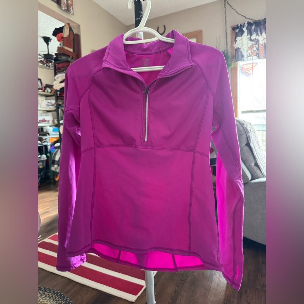 Champion Women's Purple Quarter-Zip Sweatshirt